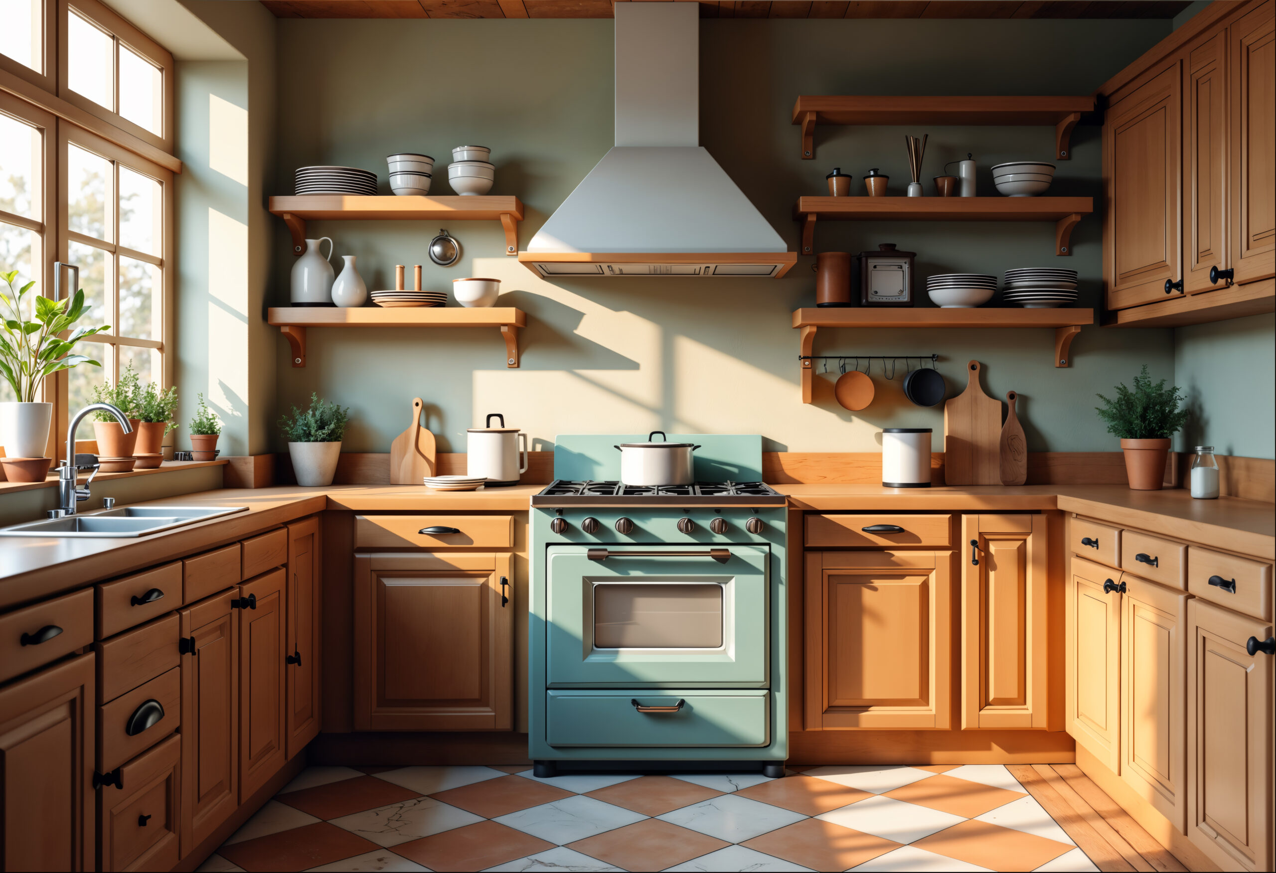 traditional-style kitchen cabinets
